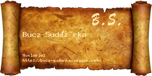Bucz Sudárka névjegykártya